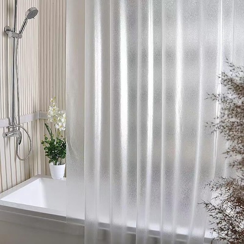 Shower Curtain Liner with 12 Plastic Hooks 72x72 Inch Plastic Shower Curtain ... - Picture 7 of 7