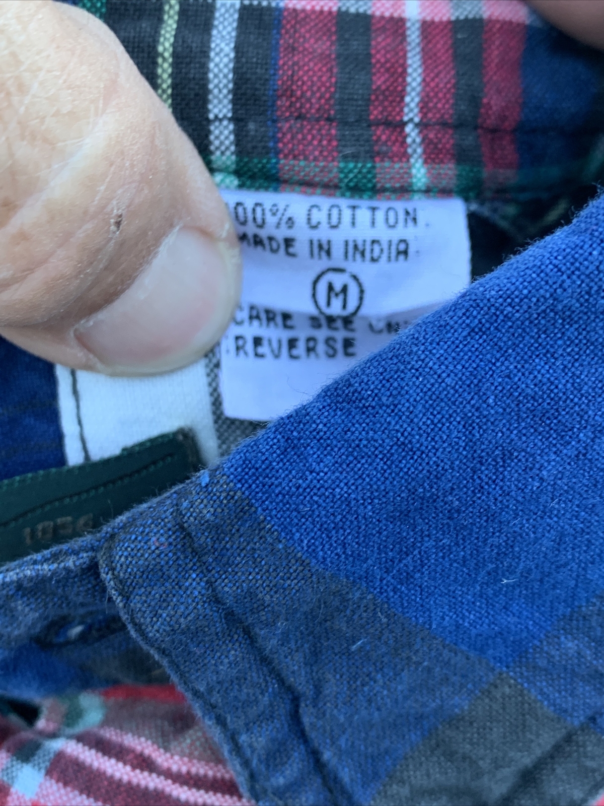 ORVIS Patchwork Quilt Vintage Button Down Collar … - image 8