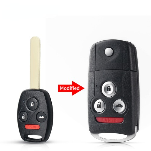 BLADE CUT by PHOTO Modified Car Key Case For Honda Civic Accord 2012-2013 Fob - Imagen 9 de 12