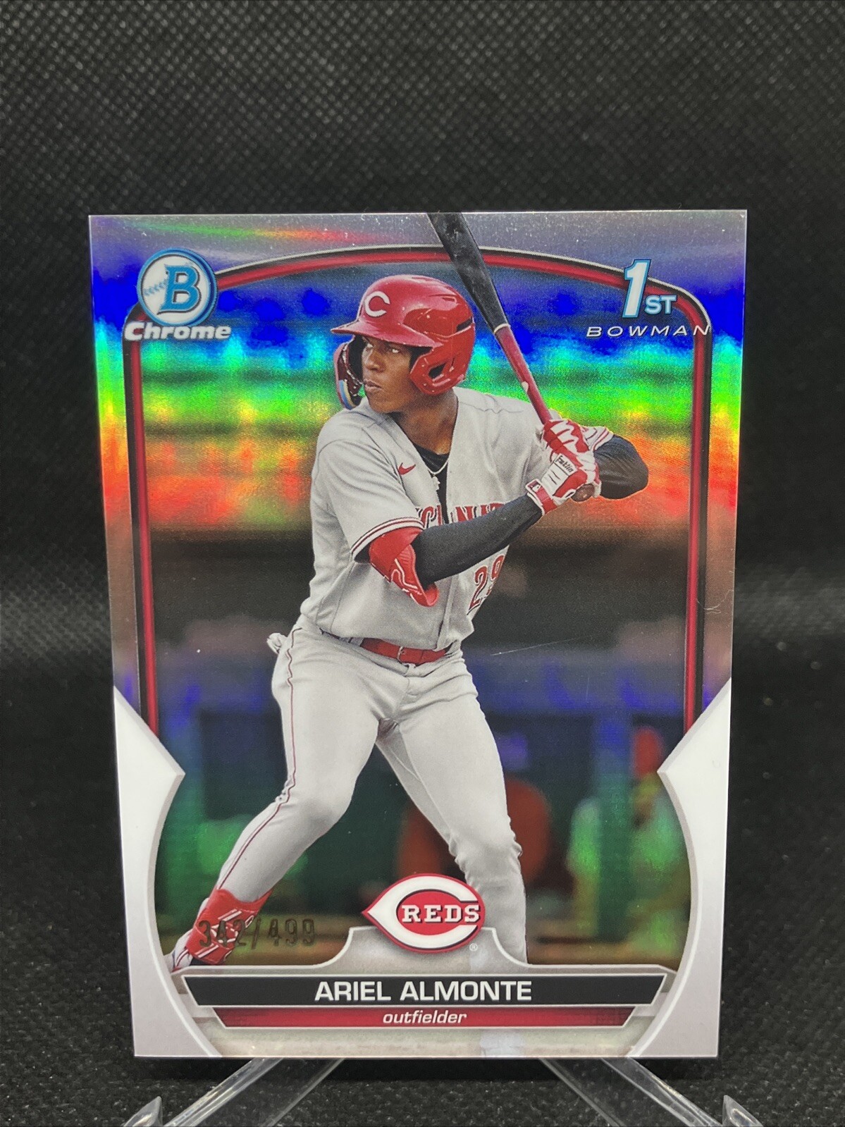 2023 1st Bowman Chrome Refractor Ariel Almonte RC #BCP-78 /499 Cincinnati Reds