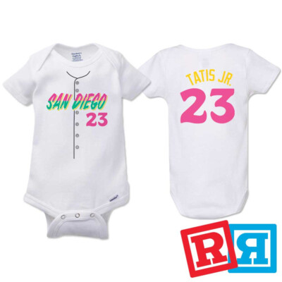 Fernando Tatis Jr. Padres City Connect Baseball Gerber Baby Onesie  Bodysuit