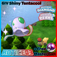 6IV Shiny Tentacool Pokemon Brilliant Diamond Shining Pearl