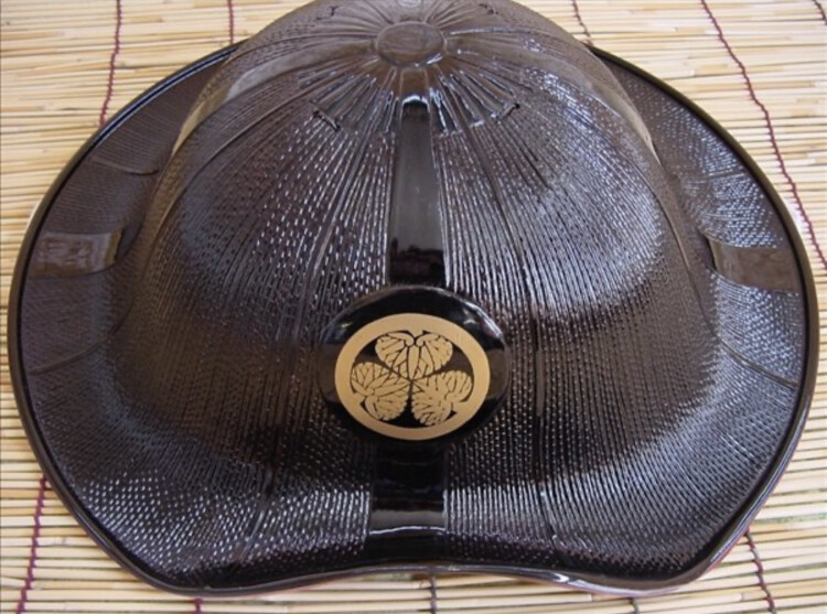 Replica japanese jingasa hat helmet Edo Kabuto Yoroi samurai Replica japanese jingasa hat helmet Edo Kabuto Yoroi samurai