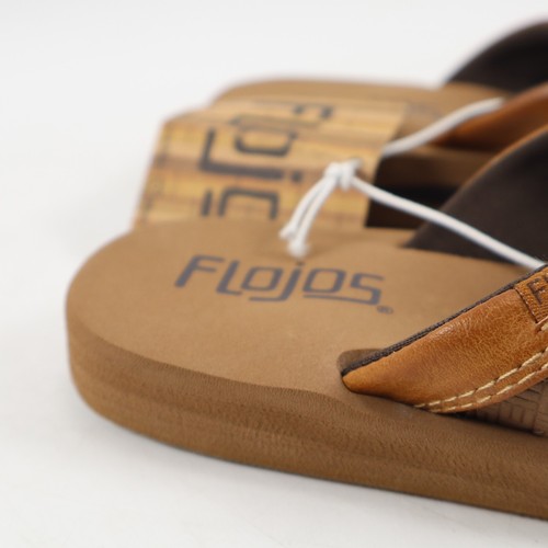 🔥NEW Flojos Kids Ryan Flip Flop Beach Sandal, Tan, Boys Size 12 SHIPS TODAY🔥 - Picture 6 of 6