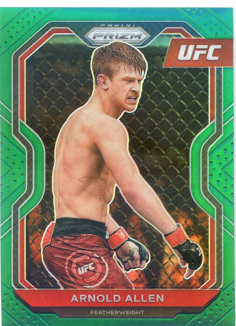 2021 Panini Prizm UFC ARNOLD ALLEN #10 GREEN PRIZM