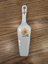 Vintage Decorative Porcelain Cake Server Cutter Holiday Wedding Birthday Etc.