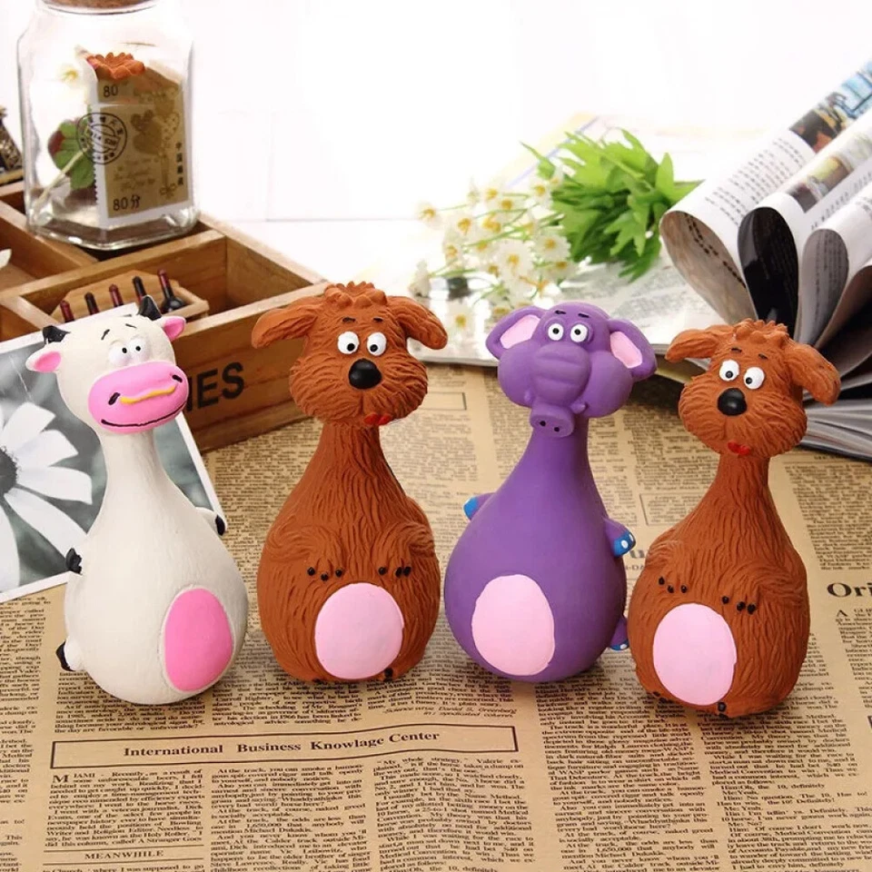 4PCS Interactive Chew Toys for Dogs Pet Indestructible Stuffed Squeaky Sound Toy - image 4 of 4
