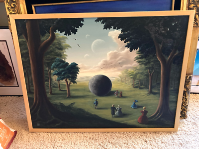 #ad #ad Original Oil Painting by John Lynch Titled quot;Embracing the Mysteryquot; Signed Framed $389.00