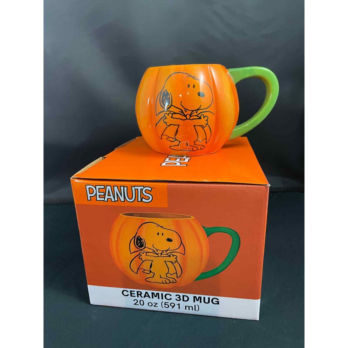 Mug Ceramic 3D Peanuts Orange Snoopy Dracula | eBay