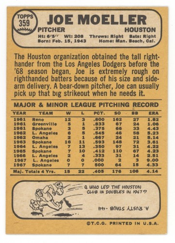 Set builders: 1968 Topps 300-399 VG/EX & better, FREE shipping - Picture 183 of 323