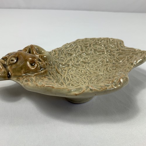 Vintage Unique Ceramic Spaghetti Sheep Ram Soap Trinket Dish 6" - Picture 4 of 7