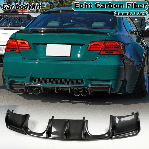 Difusor trasero de carbono para BMW Serie 3 E92 E93 M3 07-13 faldón trasero alerón trasero - Imagen 1 de 12