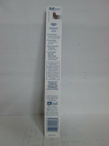 Cepillo de dientes profesional Tek Pro cabeza recta firme mango de fácil agarre paquete de 6 quilates - Imagen 3 de 3