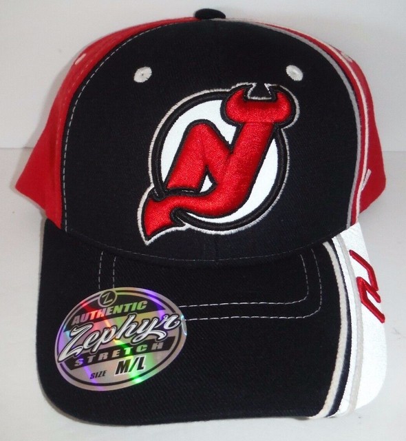 New Jersey Devils NHL AUTHENTIC NWT FITTED MEDIUM/LARGE HAT ZEPHYR eBay