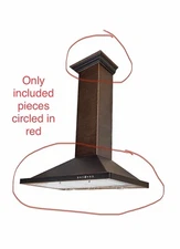 ZLINE 30" NEW WALL RANGE HOOD CROWN MOLDING BLACK COPPER HAMMERED FINISH 8KBH-30