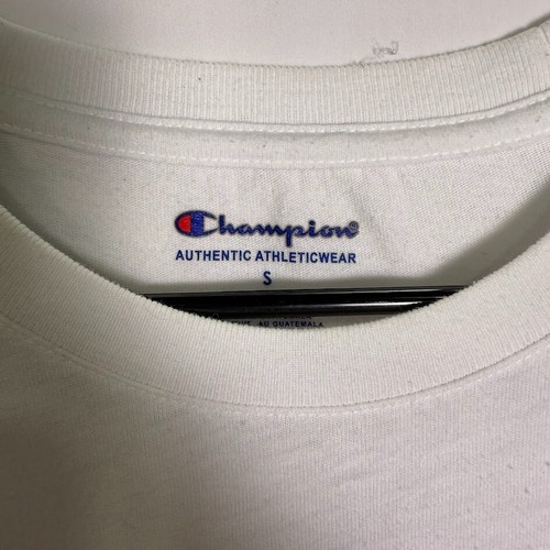 T-shirt Champion uomo bianca manica lunga logo piccola autentica abbigliamento sportivo - Foto 3 di 5