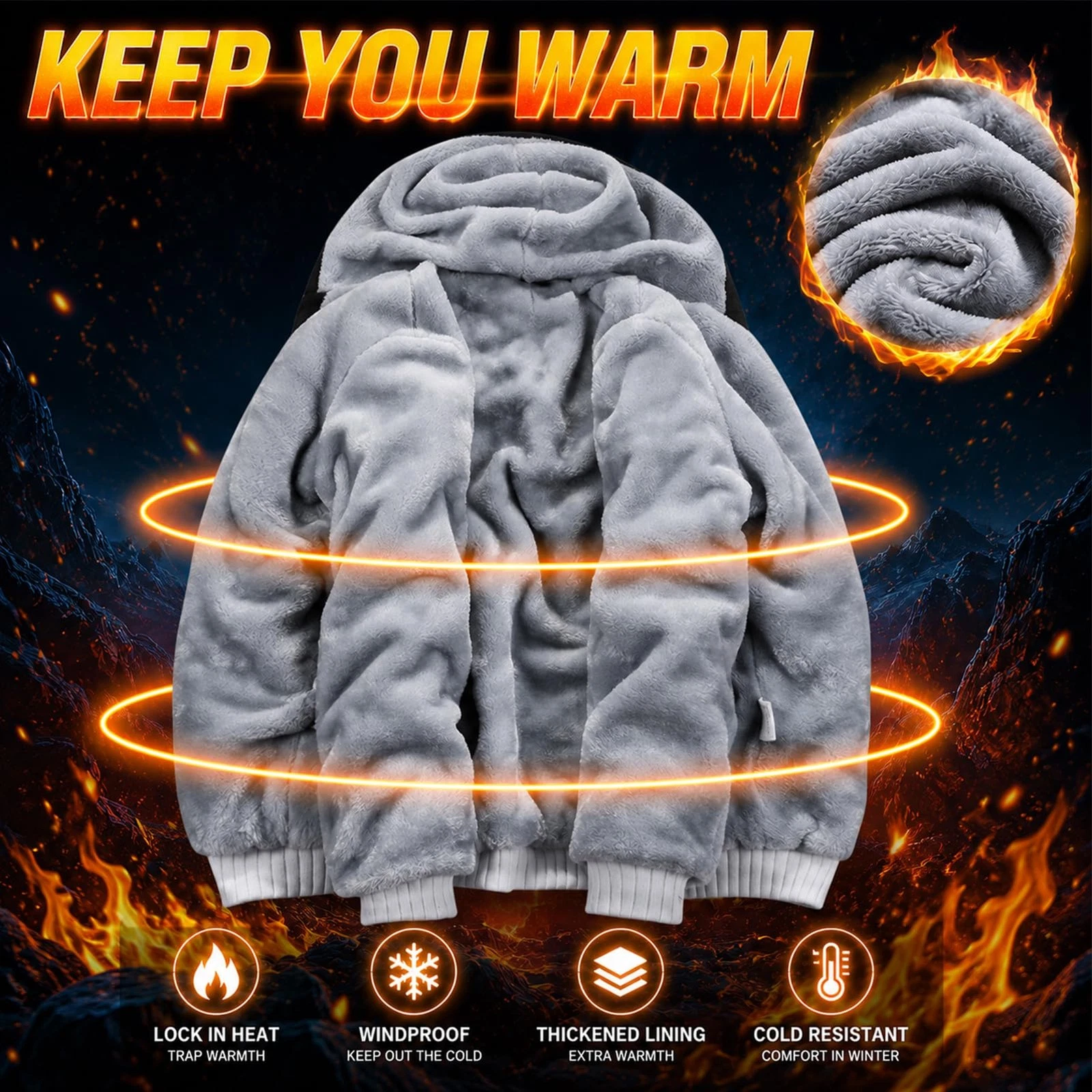 Chamarras Para Hombre Para El Frio Invierno Azul y Rojo Tamaño Mediano En Oferta image 4