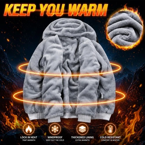 Chamarras Para Hombre Para El Frio Invierno Azul y Rojo Tamaño Mediano En Oferta image 4