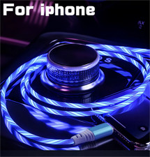 3FT LED Light-Up Charging Cable Flowing LED Charger Cord for iPhone 11/11 Pro/12