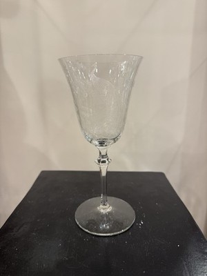 Heisey Old Glory Goblet with Peacock Etch
