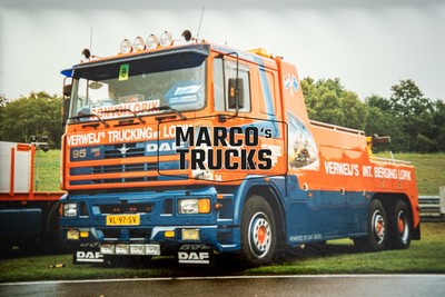 LKW Foto DAF 95 360 ATI Abschlepper Niederlande blau VERWEIJ'S TRUCKING B #e3jf
