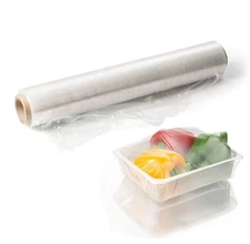 Plastic Wrap Dispenser with Cutter, Superior Quality Food Service Film, 18" x...
