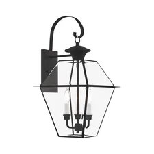 Livex Lighting - Westover - 3 Light Outdoor Wall Lantern in Farmhouse Style - 12
