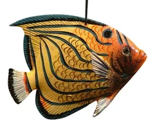 Tiki Tropical Blue Stripe Butterfly Hanging Fish TFO14