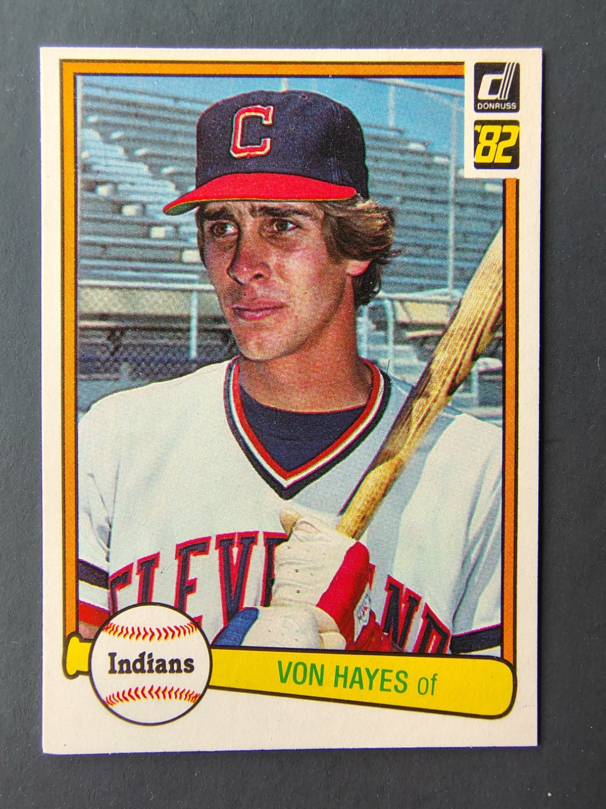 1982 Donruss - Von Hayes #237 (RC) - EX - Free Shipping - Cleveland Indians 