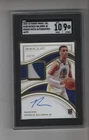 PATRICK BALDWIN JR 2022-23 PANINI IMMACULATE #108 ROOKIE PATCH AUTO SGC 9 MT /99