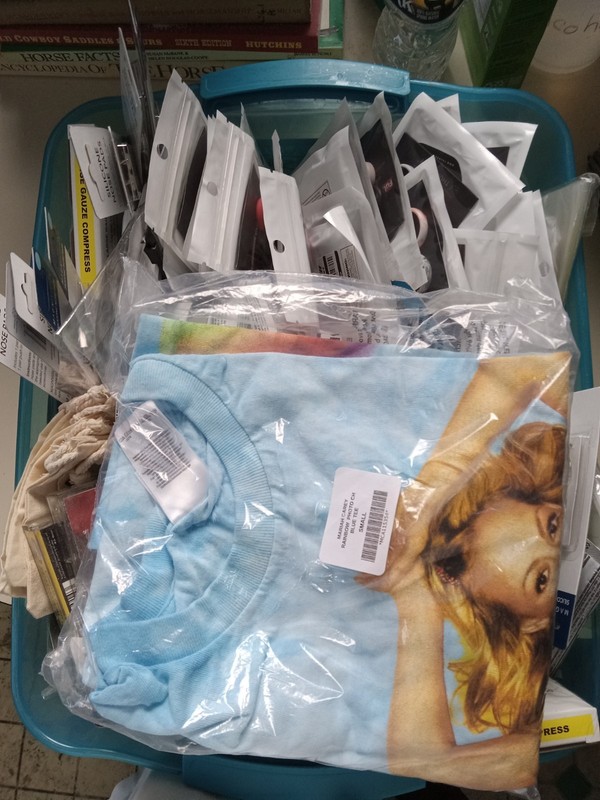 Lot Of Various Small Misc. Junk Drawer Items Box-6in X 6in X 6in SEE DESCRIPTION