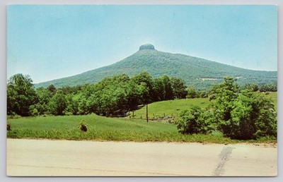 Pilot Mountain NC Postcard Vintage Fred Stanley Dexter Press N.C. Lookout