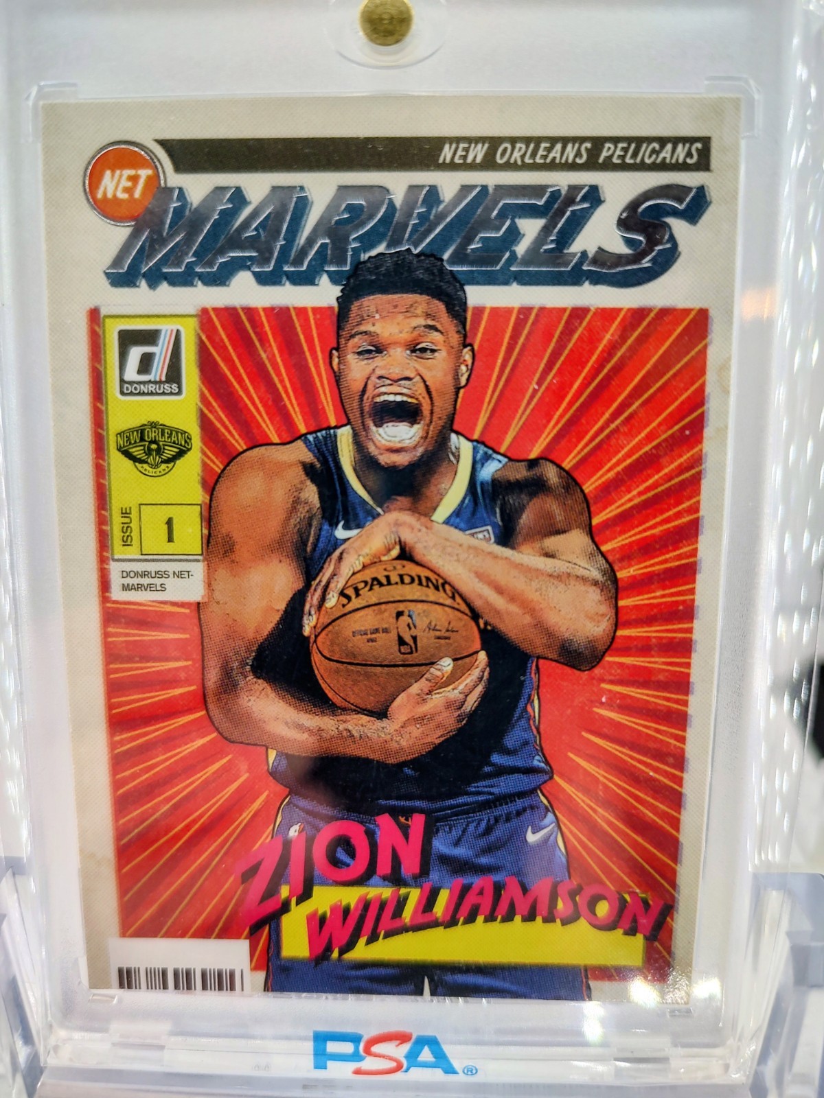 2019-20 DONRUSS ZION WILLIAMSON ROOKIE RC NET MARVELS #4 PACK FRESH!