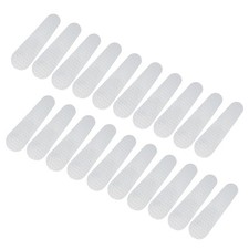 50Pcs Non-Slip Silicone Hanger Grips Clothes Hanger Strips, Clear 2.09" x 0.63"