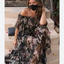 NWT Zimmermann lily print silk dress SIZE1