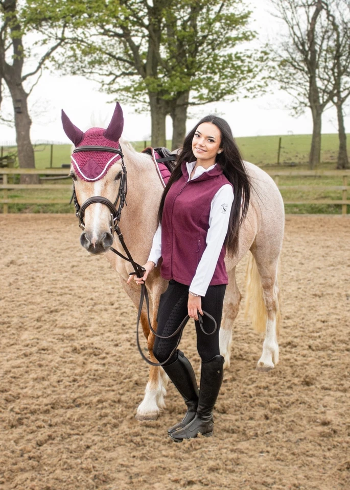 Conjunto de almofadas de sela Matchy Horse, almofada de sela de contato, bota de escovação, véu de orelha - Imagem 2 de 4
