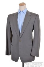CANALI MILANO Taupe Gray Striped Wool Blazer Sport Coat Jacket - EU 52 / US 42 L