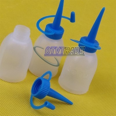 5pcs High-quality 30ml Industrial Glue Gel Oil Plastic Squeeze Bottle NEW *pt