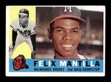 1960 Topps #19 Felix Mantilla Braves VG-EX+ *u9