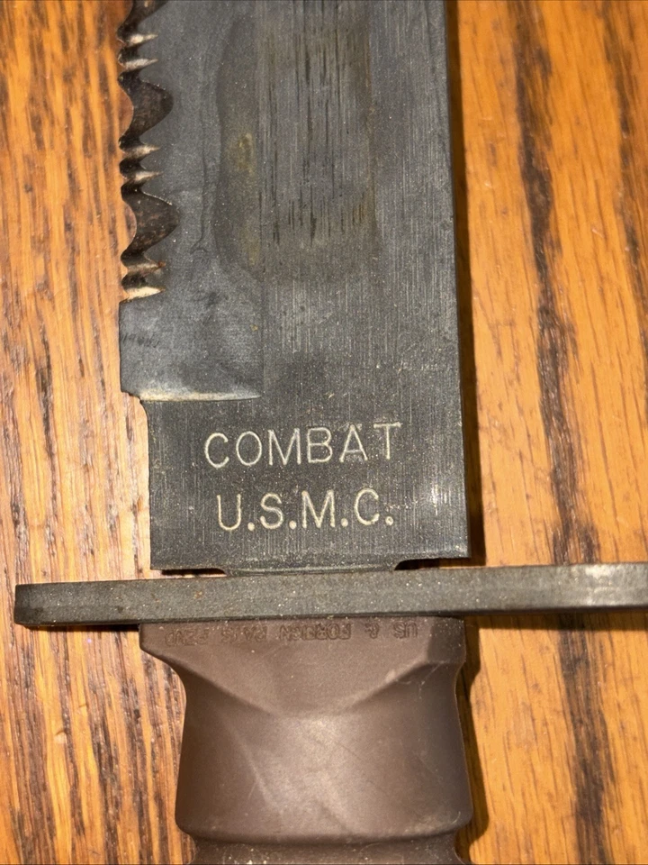 Cuchillo de Combate US Military Issue OKC-3S Genuino USMC Vaina Ontario Cuchillo PC70B Foto 2 de 4