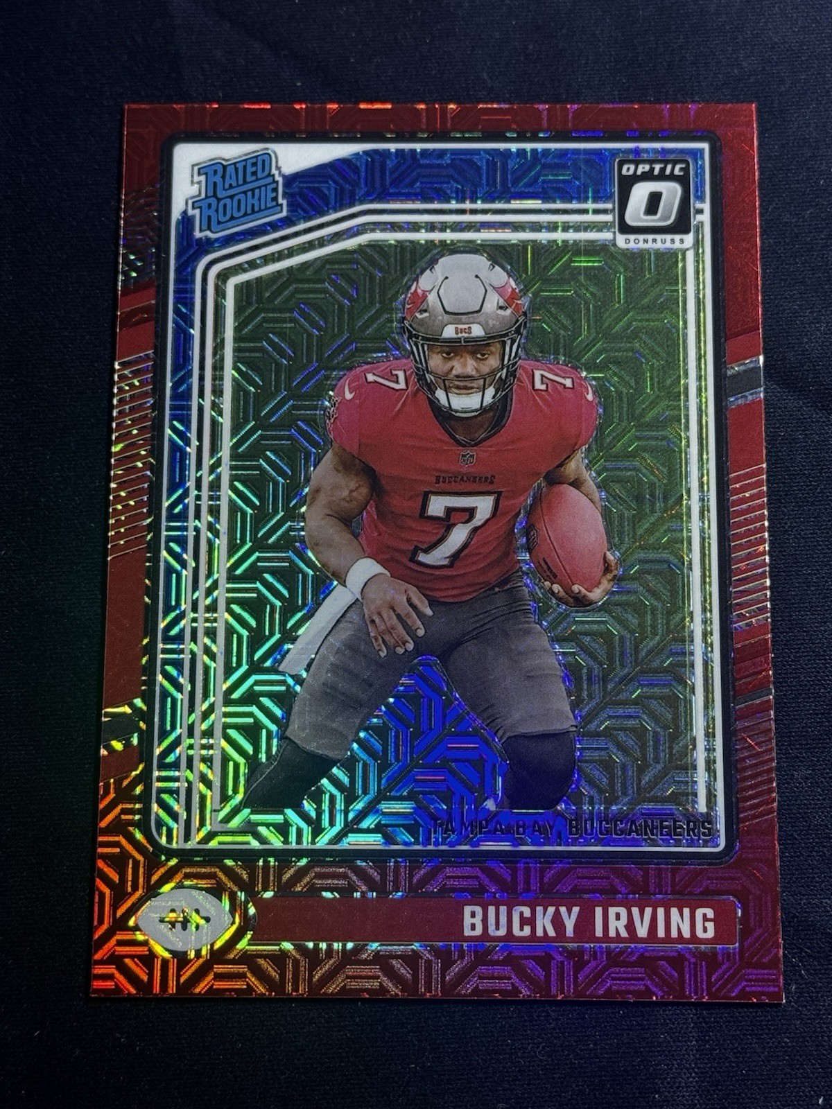 2024 Panini Donruss Optic - Rated Rookie Bucky Irving #216 Red Mojo Prizm (RC)