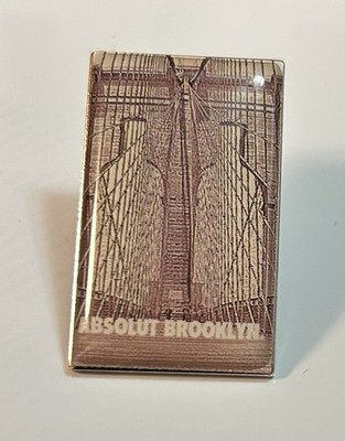 1994 Absolut Vodka - Absolut Brooklyn  Bridge Bottles Lapel Stick Pin