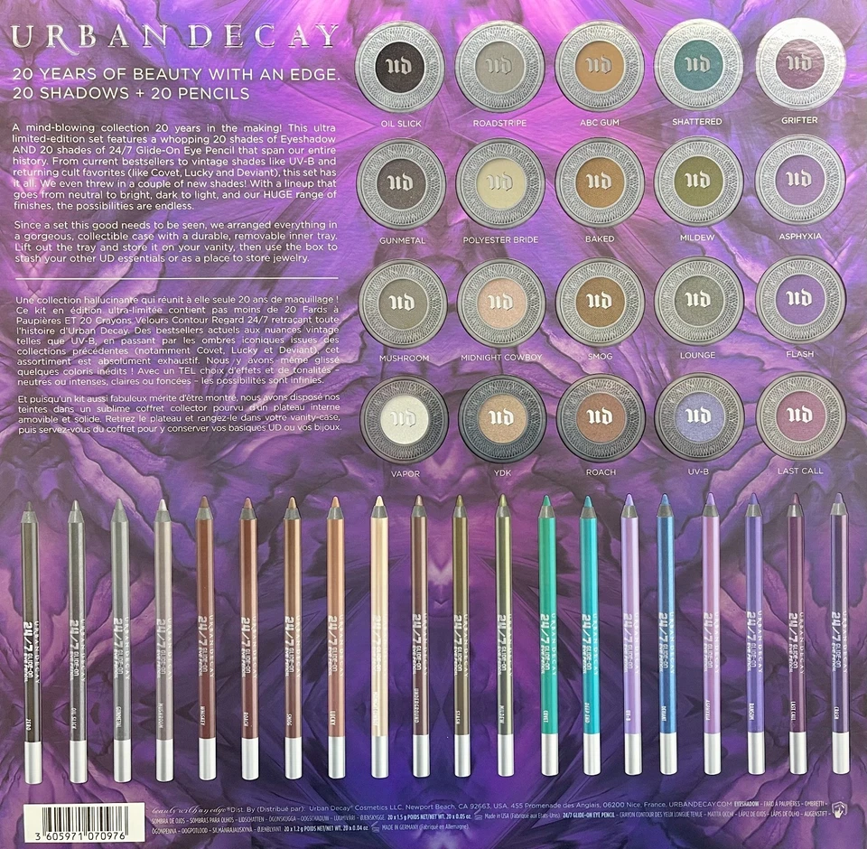 Urban Decay UD XX: 20 años de belleza con borde delineador de ojos bóveda de sombras de ojos Foto 2 de 3