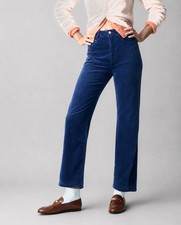 PILCRO Womens Size 25 The Annie Blue Corduroy Crop Jeans Pants Anthropologie