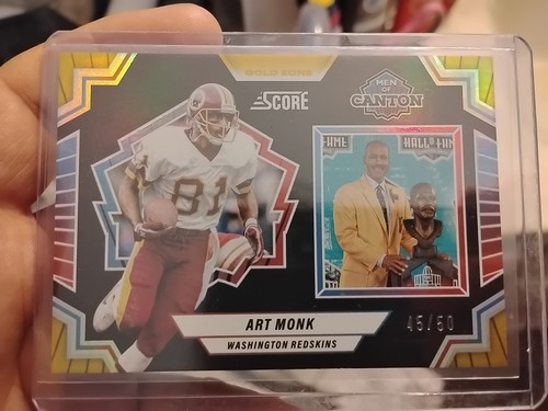 2025 Panini Score Insert Art Monk Men of Canton Gold /50 #19