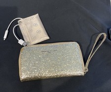 adrienne vitadinni Gold Glitter Wallet with charger