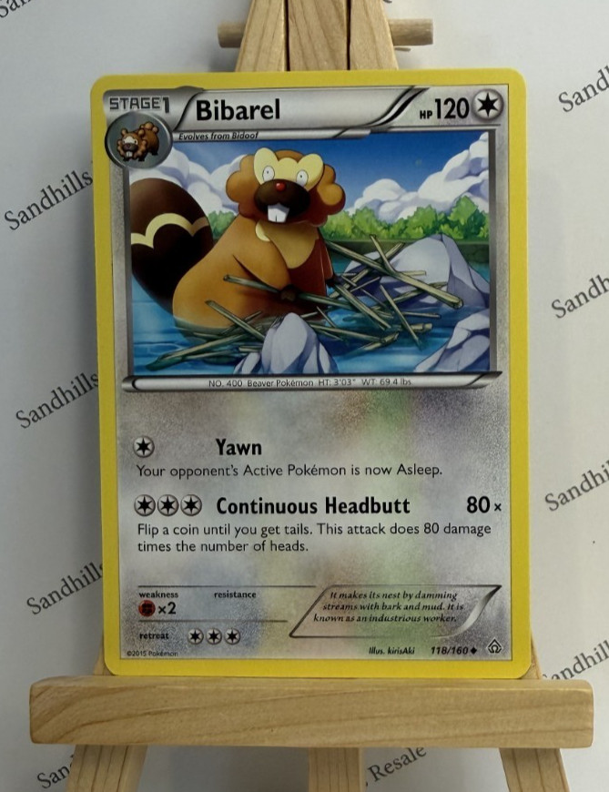 Pokemon TCG * Bibarel * 118/160 * Primal Clash * Uncommon * 2015