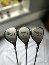 Wilson Snead HT Wood Set 1 3 5 RH Steel Shaft Stiff Flex (3 Clubs)