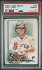 2022 Topps Allen & Ginter #349 Jeremy Pena Silver Portrait PSA 10