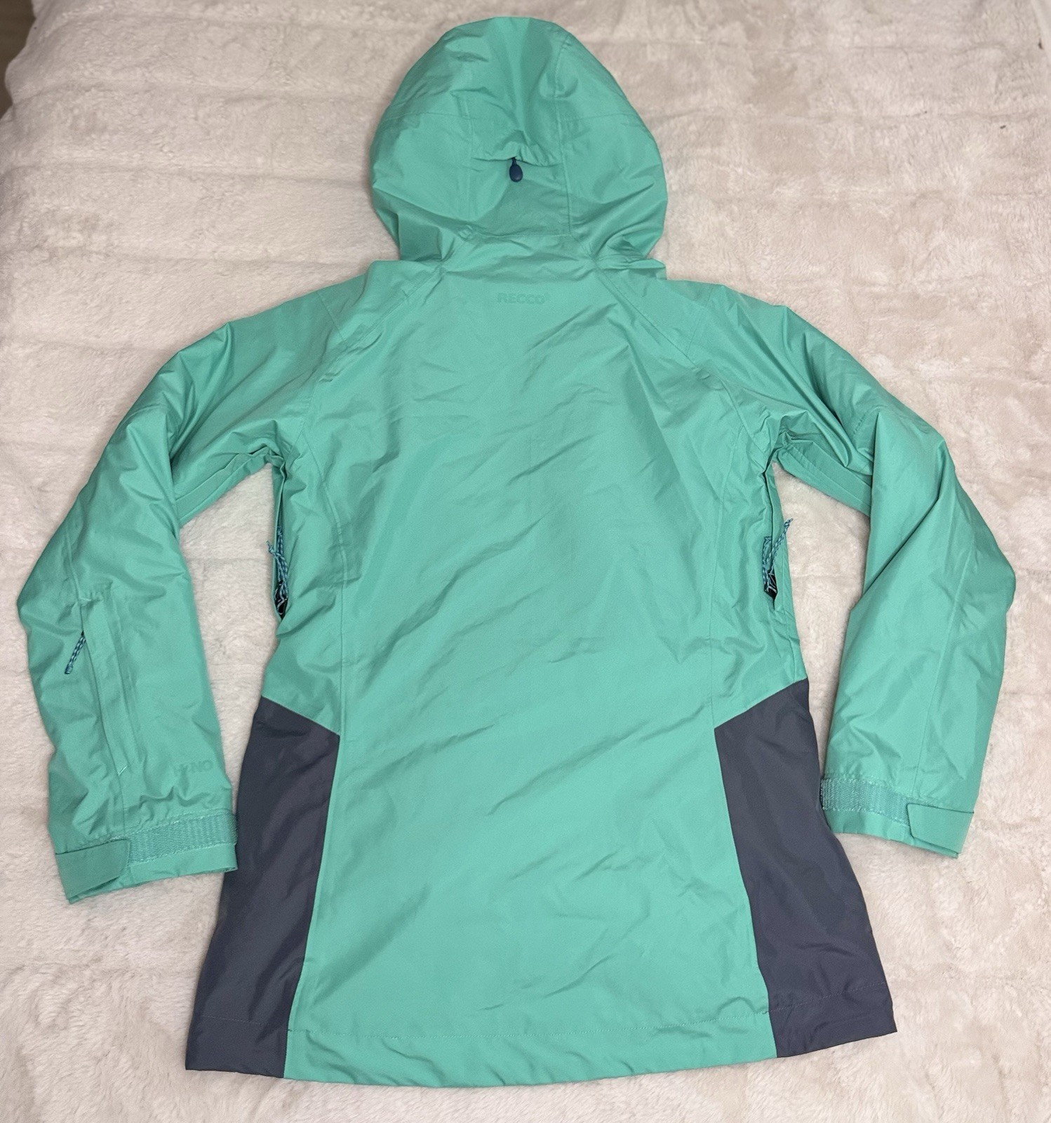 Patagonia Womens 3 in 1 Powder Town Jacket X-Small Fresh Teal Free Shipping A41 thumbnail 2